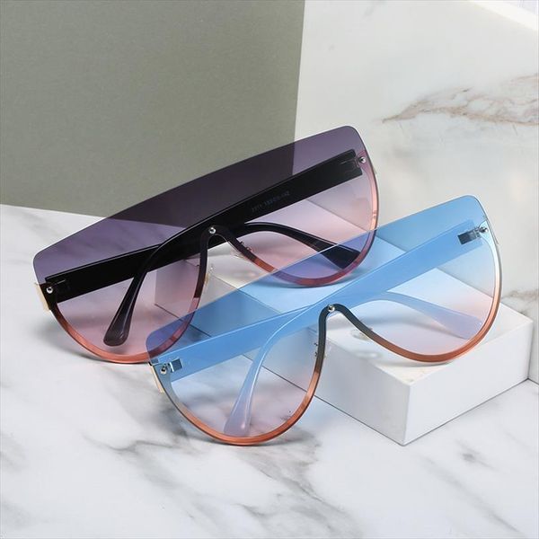 vintage square oversized sunglasses women brand designer travel one piece flat rimless sun glasses fashion shades, White;black
vintage square oversized sunglasses women brand designer travel one piece flat rimless sun glasses fashion shades, White;black