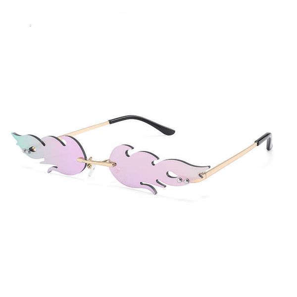 luxury designer sunglasses fashion fire flame women rimless wave sun glasses metal shades for vintage mirror eyewear uv400 0604, White;black
luxury designer sunglasses fashion fire flame women rimless wave sun glasses metal shades for vintage mirror eyewear uv400 0604, White;black