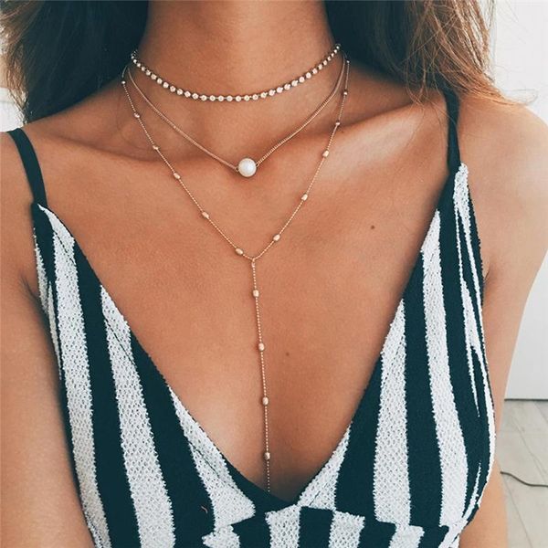 pendant necklaces imixlot temperament charm multi layer golden pearl crystal long tassel chain choker for women girls necklace jewelry, Silver
pendant necklaces imixlot temperament charm multi layer golden pearl crystal long tassel chain choker for women girls necklace jewelry, Silver