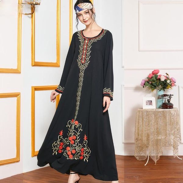 ethnic clothing muslim 2021 women's fashion black comfortable embroidered caftan with long sleeves and round neck ensemble femme, Red
ethnic clothing muslim 2021 women's fashion black comfortable embroidered caftan with long sleeves and round neck ensemble femme, Red