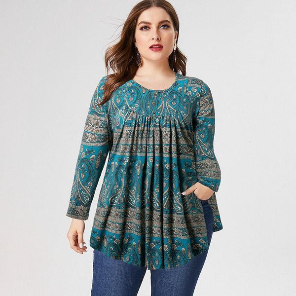 plus size t-shirt 2021 autumn womens long sleeve print blouse fashion ladies vintage elegant pullover 4xl 5xl 6xl, Black
plus size t-shirt 2021 autumn womens long sleeve print blouse fashion ladies vintage elegant pullover 4xl 5xl 6xl, Black