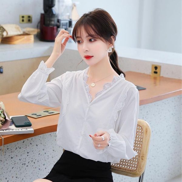 full sleeve shirt womens summer spring lace v-neck women shirts white black 6312 women's blouses &
full sleeve shirt womens summer spring lace v-neck women shirts white black 6312 women's blouses &