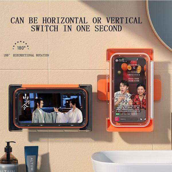 cell phone mounts & holders home wall mounted holder punch cellphone stand sealed waterproof smartphone case 180 rotating support acces
cell phone mounts & holders home wall mounted holder punch cellphone stand sealed waterproof smartphone case 180 rotating support acces