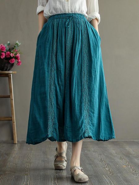 skirts artsy clothes chic hollow out cotton linen skirt women double pockets solid casual loose, Black
skirts artsy clothes chic hollow out cotton linen skirt women double pockets solid casual loose, Black
