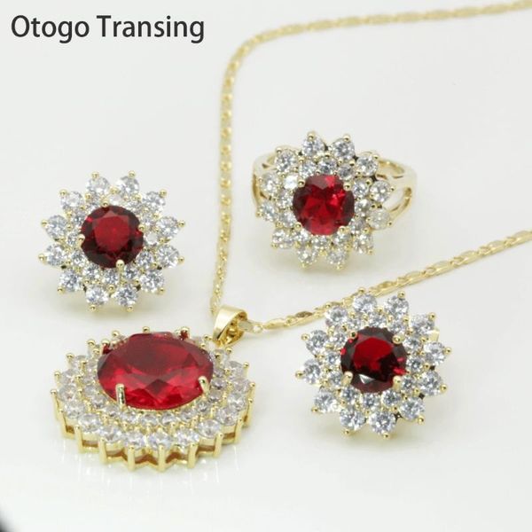 earrings & necklace otogo transing fashion jewelry sets gold color women ring / red + cubic zirconia set-s099, Silver
earrings & necklace otogo transing fashion jewelry sets gold color women ring / red + cubic zirconia set-s099, Silver