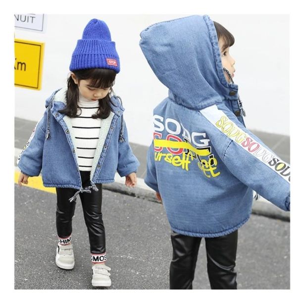 coat autumn and winter pattern children girls cotton-padded loose, Blue;gray 
coat autumn and winter pattern children girls cotton-padded loose, Blue;gray