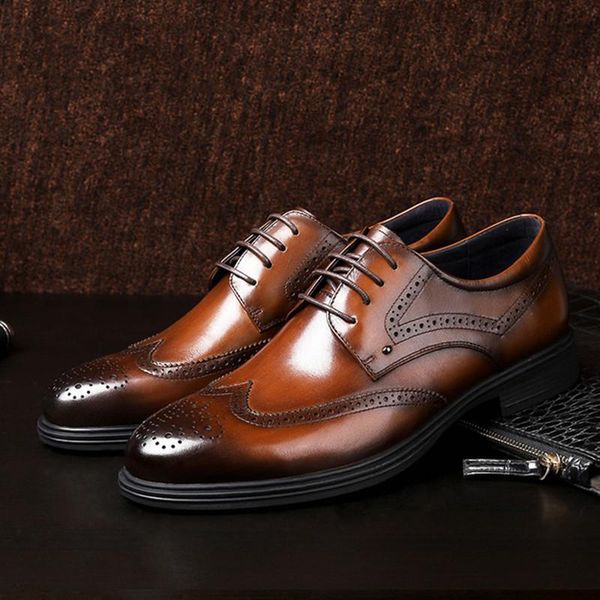 dress shoes 4cm heels men luxury genuine cow leather brogue wedding business mens casual flats black vintage oxford for
dress shoes 4cm heels men luxury genuine cow leather brogue wedding business mens casual flats black vintage oxford for