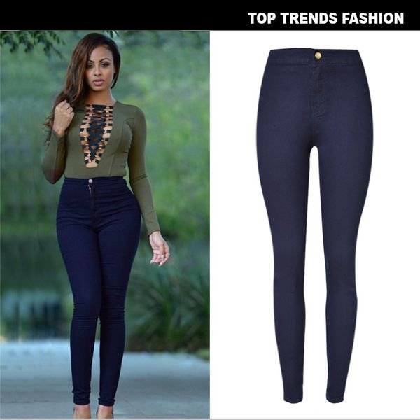 high waist slim fit elastic candy color leggings are popular in spring. baita models have large sizes, Blue
high waist slim fit elastic candy color leggings are popular in spring. baita models have large sizes, Blue