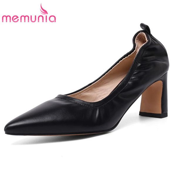 arrive genuine leather shoes women pumps pointed toe slip on pleated classic high heels single woman dress, Black
arrive genuine leather shoes women pumps pointed toe slip on pleated classic high heels single woman dress, Black