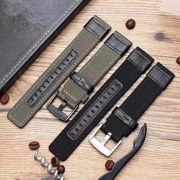 watch bands men's canvas strap nylon with leather band 24mm22mm20mm universal accessories black adjustable buckle, Black;brown
watch bands men's canvas strap nylon with leather band 24mm22mm20mm universal accessories black adjustable buckle, Black;brown