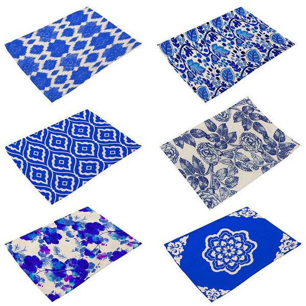 blue and white china style cotton linen insulation placemats place pad(style 3) mats & pads
blue and white china style cotton linen insulation placemats place pad(style 3) mats & pads