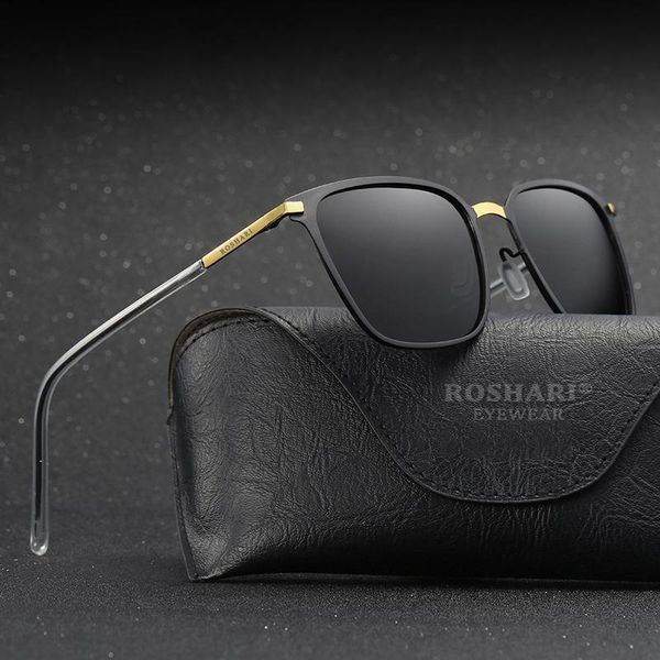 roshari original brand classic square polarized sunglasses men's women driver night vision glasses r001, White;black
roshari original brand classic square polarized sunglasses men's women driver night vision glasses r001, White;black