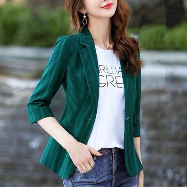 fashion chic autumn sstripe short slim business blazers coat spring casual all-match women blazers jackets work office lady suit, White;black
fashion chic autumn sstripe short slim business blazers coat spring casual all-match women blazers jackets work office lady suit, White;black