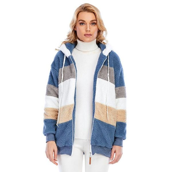 fleece warm jackets women zipper hooded panelled outerwear fashion casual faux fur cardigan oversize female coat 2021 winter women's, Black;brown
fleece warm jackets women zipper hooded panelled outerwear fashion casual faux fur cardigan oversize female coat 2021 winter women's, Black;brown