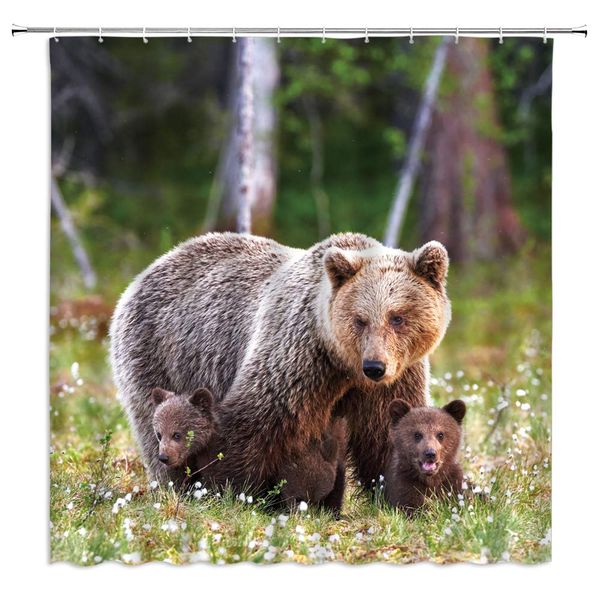 animal shower curtain brown bear mother and baby decor spring meadow tree wild animals kids boys girls fabric bath curtains
animal shower curtain brown bear mother and baby decor spring meadow tree wild animals kids boys girls fabric bath curtains