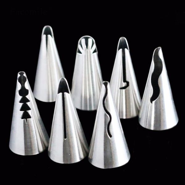 7pcs/set nozzles pastry decorating tips stainless steel icing piping nozzle home kitchen baking cake accessories drop & tools 
7pcs/set nozzles pastry decorating tips stainless steel icing piping nozzle home kitchen baking cake accessories drop & tools