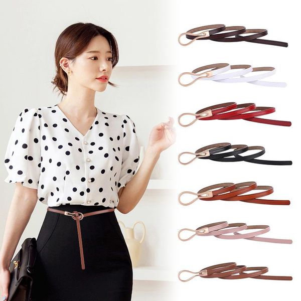 belts cowhide women thin belt trendy genuine leather decorative shirt with dress suit waist versatile multi-color, Black;brown
belts cowhide women thin belt trendy genuine leather decorative shirt with dress suit waist versatile multi-color, Black;brown