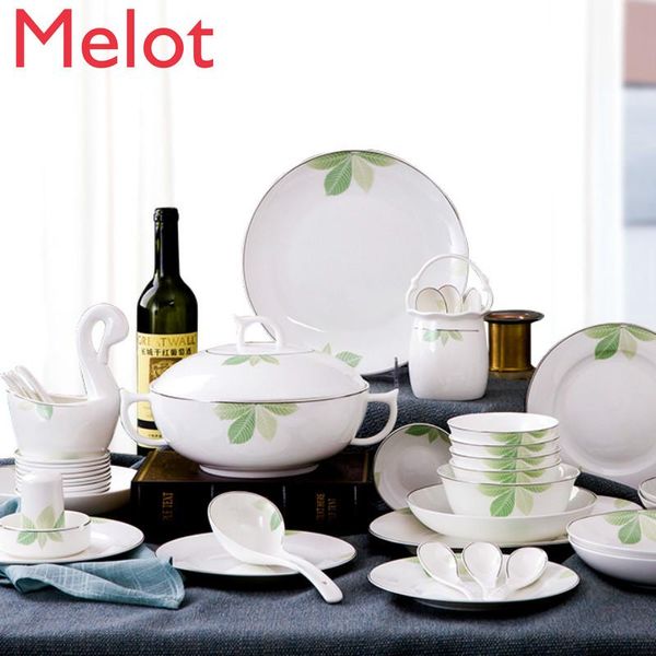set dishes household combination european bone china tableware bowls and chopsticks simple eating ceramic plates
set dishes household combination european bone china tableware bowls and chopsticks simple eating ceramic plates