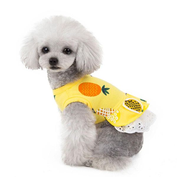 dog apparel spring pets clothes summer pineapple print dogs dress lace patchwork small supplies accessories
dog apparel spring pets clothes summer pineapple print dogs dress lace patchwork small supplies accessories