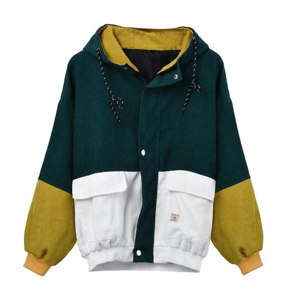 women's jackets winter down jacket women long sleeve corduroy patchwork oversize short bomber windbreaker coat overcoat dropship l#12, Black;brown
women's jackets winter down jacket women long sleeve corduroy patchwork oversize short bomber windbreaker coat overcoat dropship l#12, Black;brown