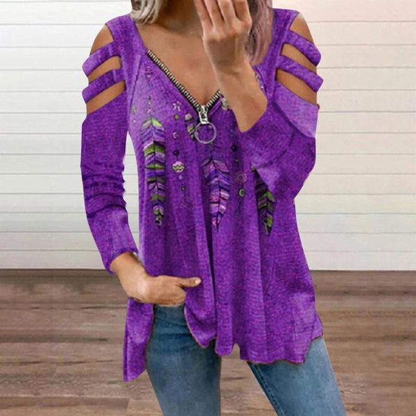 women's t-shirt elegant loose t-shirts womens irregular foral printing long-sleeve autumn casual off-the-shoulder tee shirts, White
women's t-shirt elegant loose t-shirts womens irregular foral printing long-sleeve autumn casual off-the-shoulder tee shirts, White