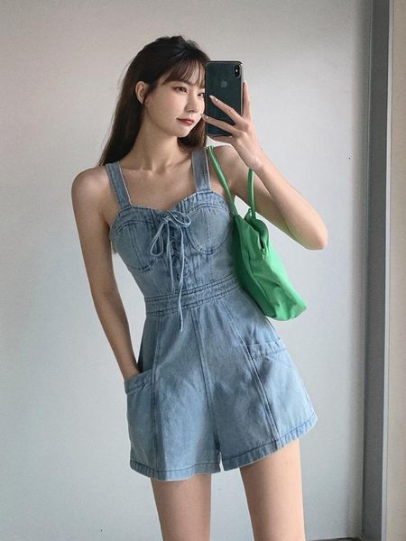 women's jeans women summer denim straps jumpsuit female high-waisted spaghetti satiny short pant suits elegant slim casual loose with p, Blue
women's jeans women summer denim straps jumpsuit female high-waisted spaghetti satiny short pant suits elegant slim casual loose with p, Blue