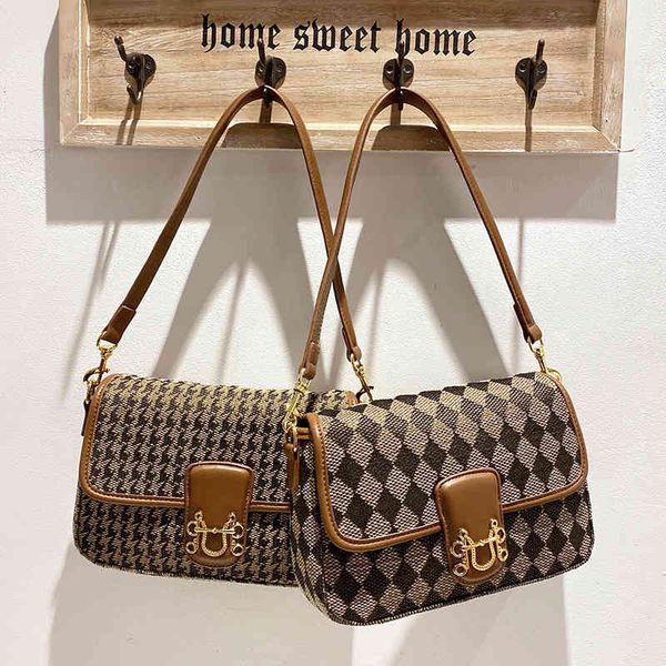bags handbag hands armpit female 2021 fashion high sense ins minority large capacity thousand bird lattice portable messenger autumn and win, Black;red
bags handbag hands armpit female 2021 fashion high sense ins minority large capacity thousand bird lattice portable messenger autumn and win, Black;red