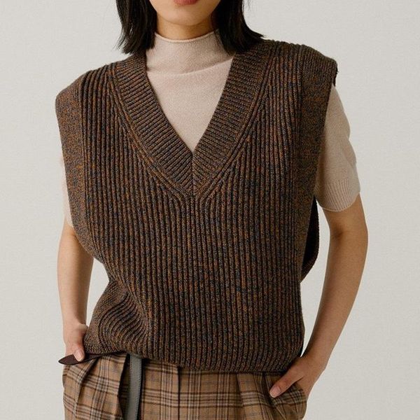 women's vests autumn and winter style wool v-neck vest small xiangfeng women, Black;white
women's vests autumn and winter style wool v-neck vest small xiangfeng women, Black;white