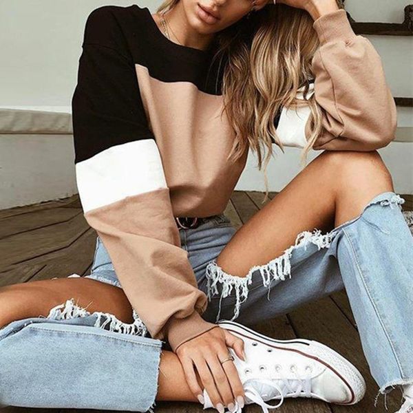 women's hoodies & sweatshirts autumn clothing long sleeve round neck crop swetashirt ladies short sweatshirt women patchwork, Black
women's hoodies & sweatshirts autumn clothing long sleeve round neck crop swetashirt ladies short sweatshirt women patchwork, Black