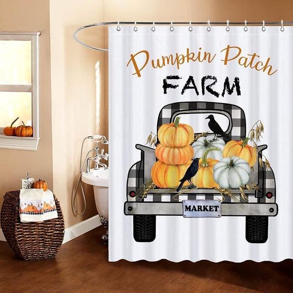 shower curtains pumpkin farm truck fall curtain farmhouse market autumn bathroom decor waterproof polyester with hooks
shower curtains pumpkin farm truck fall curtain farmhouse market autumn bathroom decor waterproof polyester with hooks