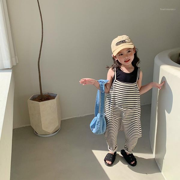 jumpsuits 2021 summer kids clothes korean striped overalls casual cotton children1, Blue
jumpsuits 2021 summer kids clothes korean striped overalls casual cotton children1, Blue