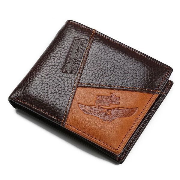 100% cow genuine leather wallet men luxury purses stylish splicing zipper card holder coin short money bag wallets, Red;black
100% cow genuine leather wallet men luxury purses stylish splicing zipper card holder coin short money bag wallets, Red;black