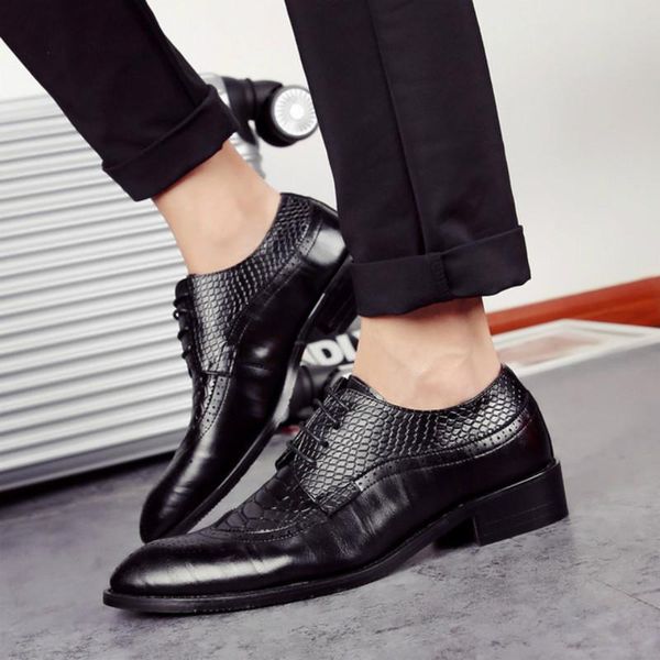 dress shoes drop 39-44 fashion leather men shoe pointed oxfords lace up designer luxury formal 2021, Black
dress shoes drop 39-44 fashion leather men shoe pointed oxfords lace up designer luxury formal 2021, Black