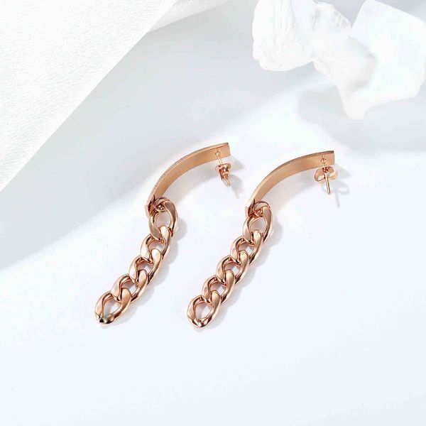 opk jewelry simple cold wind geometric chain earrings east gate net red personality stainless steel earrings, Golden
opk jewelry simple cold wind geometric chain earrings east gate net red personality stainless steel earrings, Golden