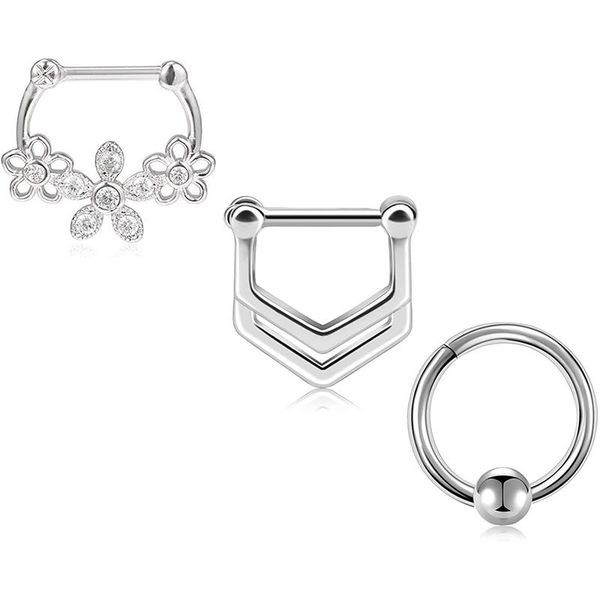 other 16g septum clicker nose rings hoop hinged segment helix daith tragus cartilage earrings lip piercings for women men, Slivery;golden
other 16g septum clicker nose rings hoop hinged segment helix daith tragus cartilage earrings lip piercings for women men, Slivery;golden