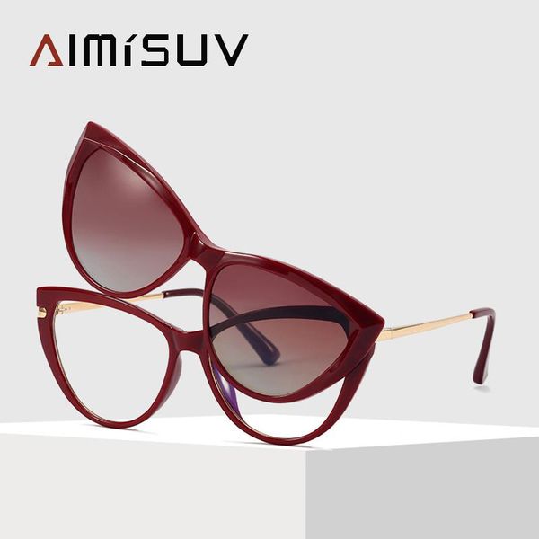 sunglasses aimisuv magnetic clip polarized women brand anti blue light glasses ladies prescription optical eyewear frame uv400, White;black
sunglasses aimisuv magnetic clip polarized women brand anti blue light glasses ladies prescription optical eyewear frame uv400, White;black