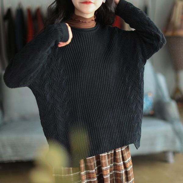women's sweaters women sweater autumn winter retro loose knitting all-match ladies o-neck twist casual, White;black
women's sweaters women sweater autumn winter retro loose knitting all-match ladies o-neck twist casual, White;black
