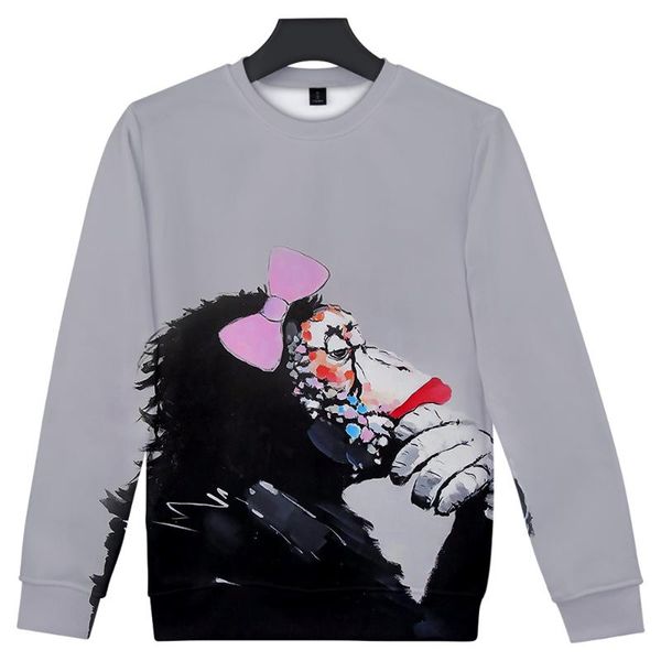 men's hoodies & sweatshirts trendy creative chimpanzee 3d print o-neck boys/girls long sleeve capless sweatshirt adult/child hatless, Black
men's hoodies & sweatshirts trendy creative chimpanzee 3d print o-neck boys/girls long sleeve capless sweatshirt adult/child hatless, Black