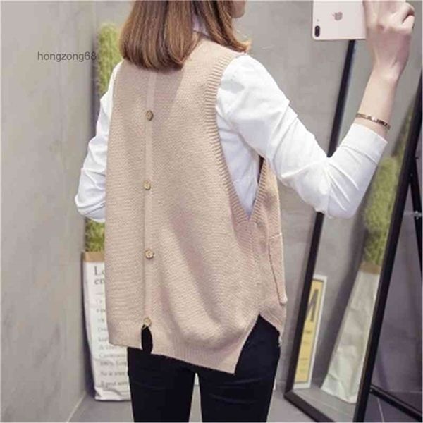 2020 spring autumn sweater vest women loose knitted pullover sleeveless female korean fashion casual o-neck solid waistcoat, Black;white
2020 spring autumn sweater vest women loose knitted pullover sleeveless female korean fashion casual o-neck solid waistcoat, Black;white