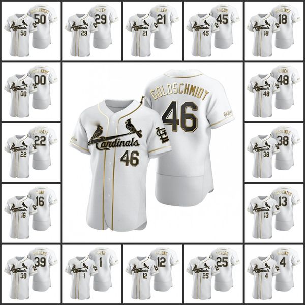 st. louiscardinalsjersey baseball #4 yadier molina 46 paul goldschmidt 18 carlos martinez custom white golden edition, Black
st. louiscardinalsjersey baseball #4 yadier molina 46 paul goldschmidt 18 carlos martinez custom white golden edition, Black