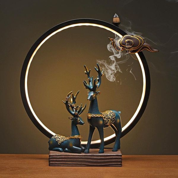 fragrance lamps elk backflow incense burner+20 cones zen indoor living room office creative chinese style home decoration usb lamp
fragrance lamps elk backflow incense burner+20 cones zen indoor living room office creative chinese style home decoration usb lamp