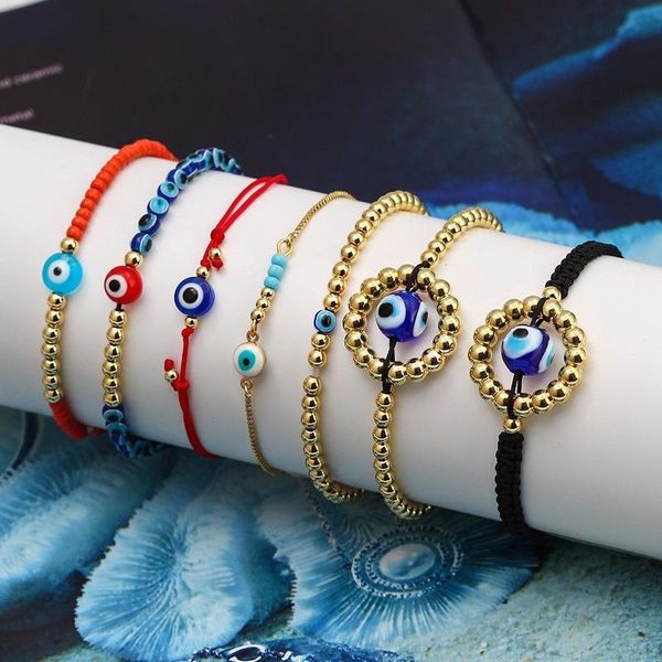 charm bracelets vsnow statement demon eye gold color beaded for women hollow out handmade weave metallic jewelry, Golden;silver
charm bracelets vsnow statement demon eye gold color beaded for women hollow out handmade weave metallic jewelry, Golden;silver