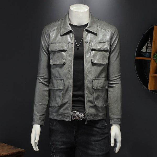 men's leather & faux black clothes autumn and winter motorcycle coat korean zipper personalized casual lapel trend
men's leather & faux black clothes autumn and winter motorcycle coat korean zipper personalized casual lapel trend