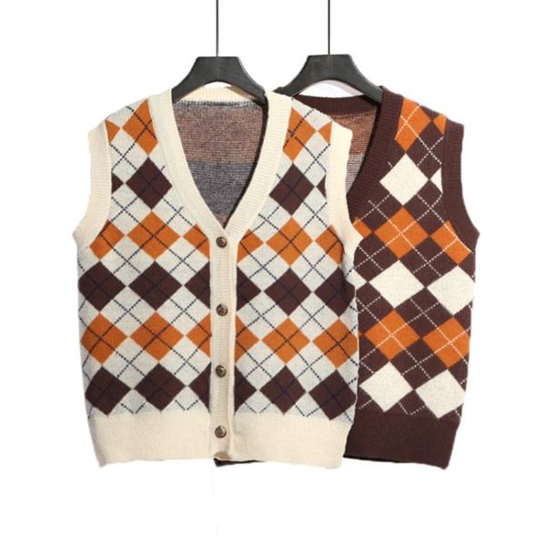 women's vests argyle sweater vest women autumn winter england preppy style vintage waistcoat sleeveless chalecos para mujer outwear, Black;white
women's vests argyle sweater vest women autumn winter england preppy style vintage waistcoat sleeveless chalecos para mujer outwear, Black;white