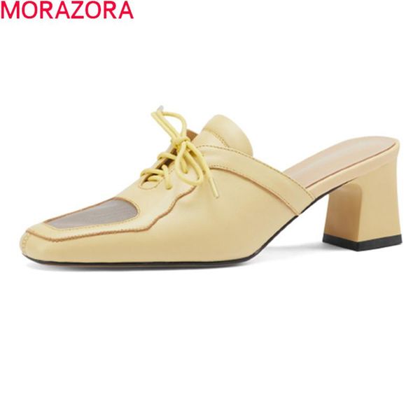 morazora 2021 new arrival women slippers thick heels square toe ladies mules shoes genuine leather summer casual single shoes, Black
morazora 2021 new arrival women slippers thick heels square toe ladies mules shoes genuine leather summer casual single shoes, Black