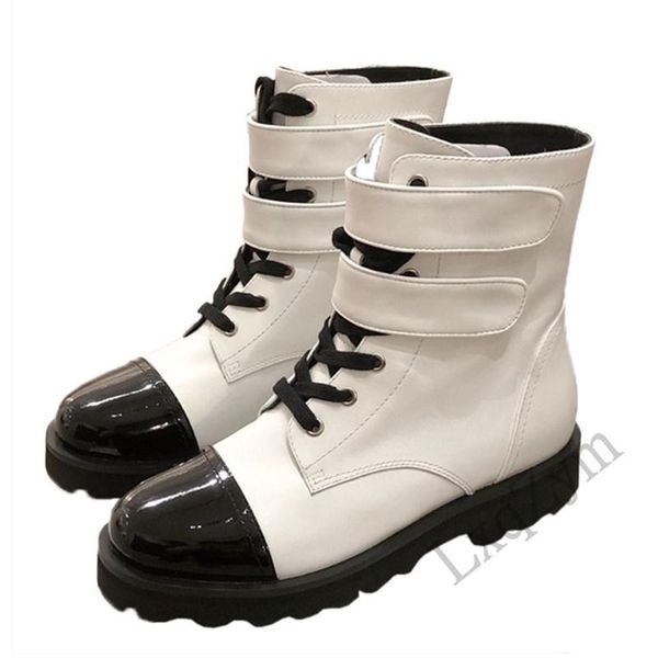 boots s women cowhide combat fashion styles lace up mixed color buckle design winter platform casual shoes, Black
boots s women cowhide combat fashion styles lace up mixed color buckle design winter platform casual shoes, Black