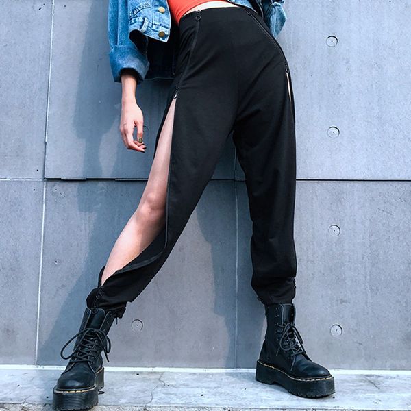jean women of high cinder's fashion club share open ring side zipper peep streetwear baggy hippie classic pants, Blue
jean women of high cinder's fashion club share open ring side zipper peep streetwear baggy hippie classic pants, Blue