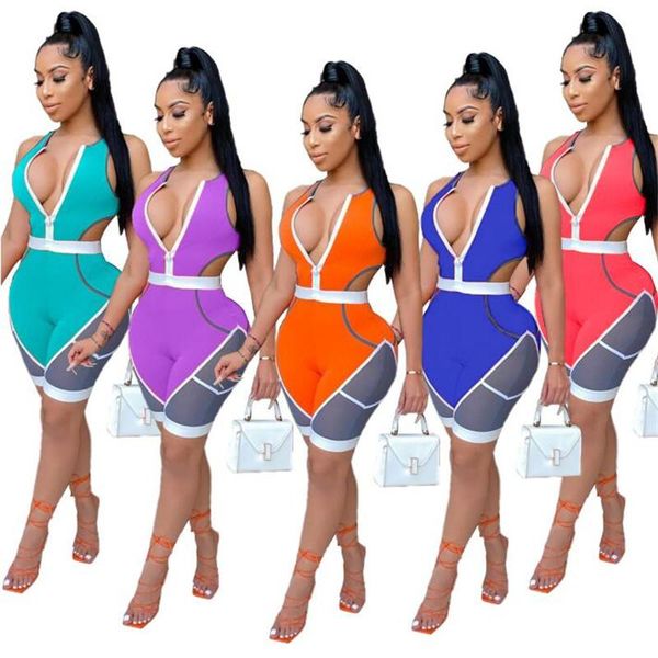 women's jumpsuits & rompers women casual sport romper color block sleeveless hollow out round neck playsuit zipper skinny jumpsuit str, Black;white
women's jumpsuits & rompers women casual sport romper color block sleeveless hollow out round neck playsuit zipper skinny jumpsuit str, Black;white