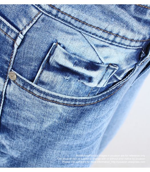 20112096 youaxon classic distressed jeans women mid waist stretchy ripped true denim pants skinny pencil jeans woman, Blue
20112096 youaxon classic distressed jeans women mid waist stretchy ripped true denim pants skinny pencil jeans woman, Blue