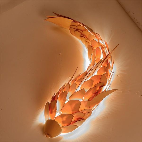 china personalized home decoration wall lamp carp shape handmade wooden fish for living room bedroom bedside
china personalized home decoration wall lamp carp shape handmade wooden fish for living room bedroom bedside